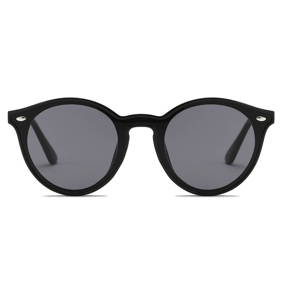 CROSBY - Retro Round Horn Rimmed Sunglasses- 4 Colors