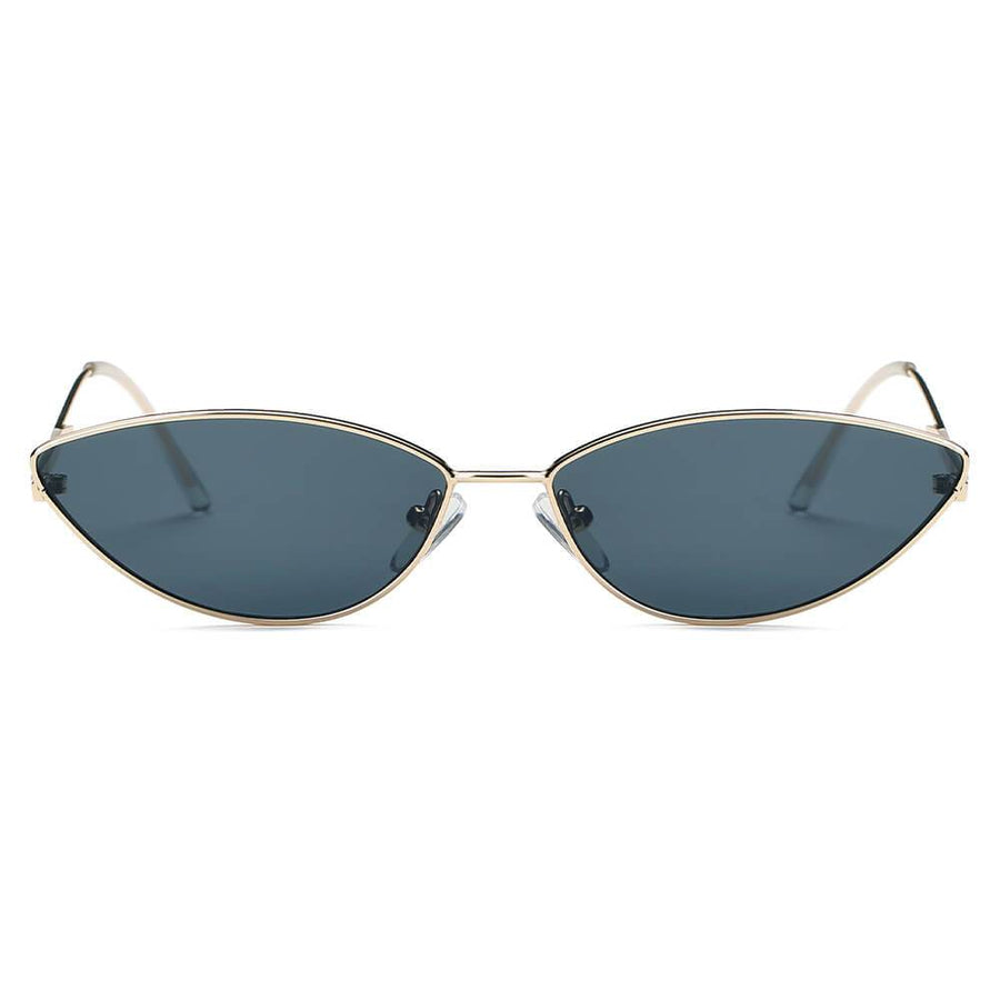 FLINT | Small True Retro Vintage Slim Metal Sunglasses