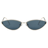 FLINT | Small True Retro Vintage Slim Metal Sunglasses
