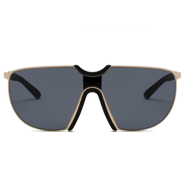 MACON | Large Oversized Unisex Single Lens Aviator Fashion Sunglasses