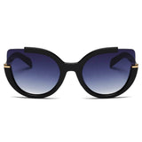 LENOX | Women Cut Out Round Cat Eye Fashion Style Vogue Sunglasses
