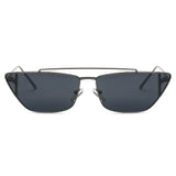 ESTEVAN Metal Retro Flat Lens Rectangular Sunglasses- 4 Colors