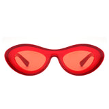 Alba Oval Retro Round Tinted Fashion Sunglasses- 6 Colors