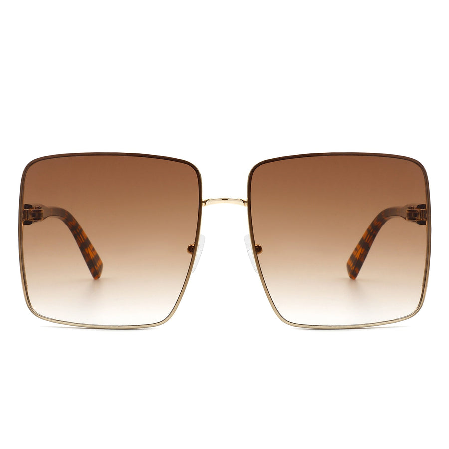 Evangely Classic Square Tinted Oversized Sunglasses- 7 Colors