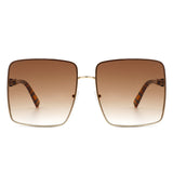 Evangely Classic Square Tinted Oversized Sunglasses- 7 Colors