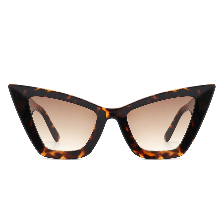 Stardaze Retro Square High-Pointed Cat-Eye Sunglasses- 7 Colors