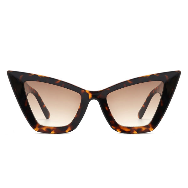 Stardaze - Retro Square High Pointed Cat Eye Sunglasses