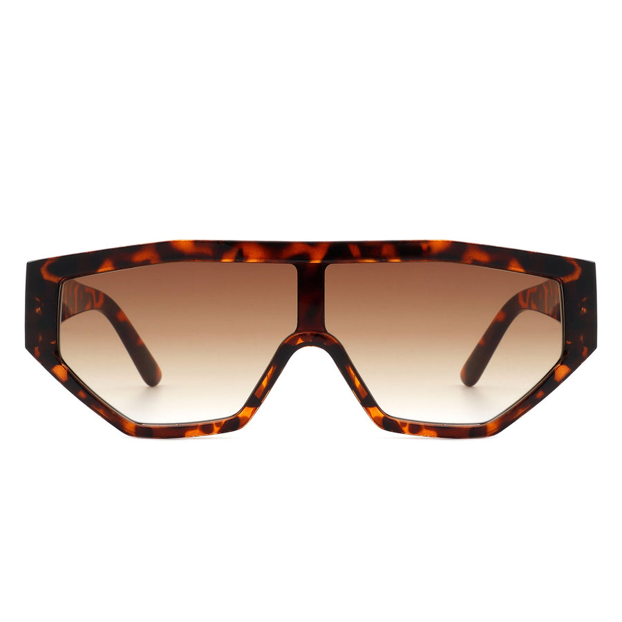 Firelily - Geometric Square Futuristic Sunglasses- 6 Colors
