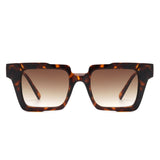 Xeno Flat Top Geometric Square Fashion Sunglasses- 6 Colors