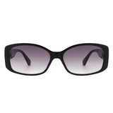 Fantasie - Rectangular Narrow Retro Tinted Fashion Square Sunglasses