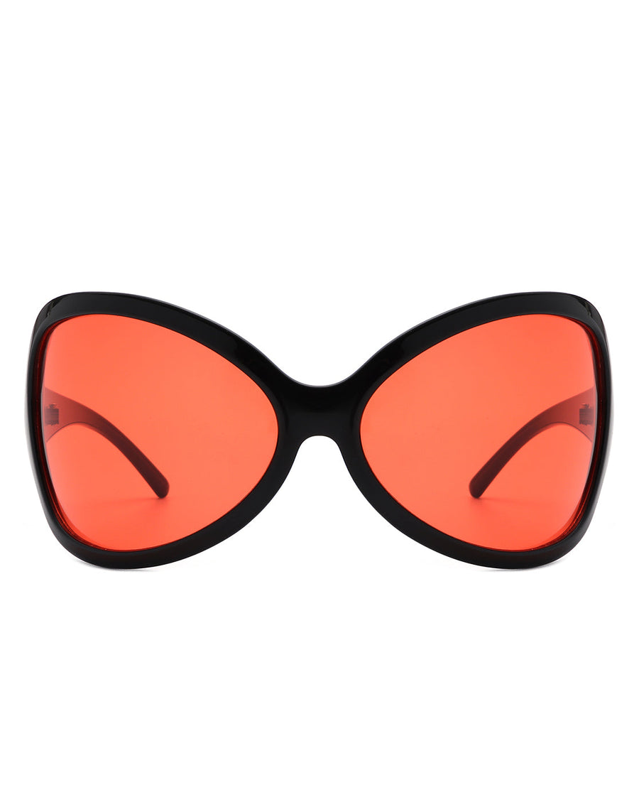 Luna - Oversized Triangle Butterfly Shape Sunglasses- 4 Colors