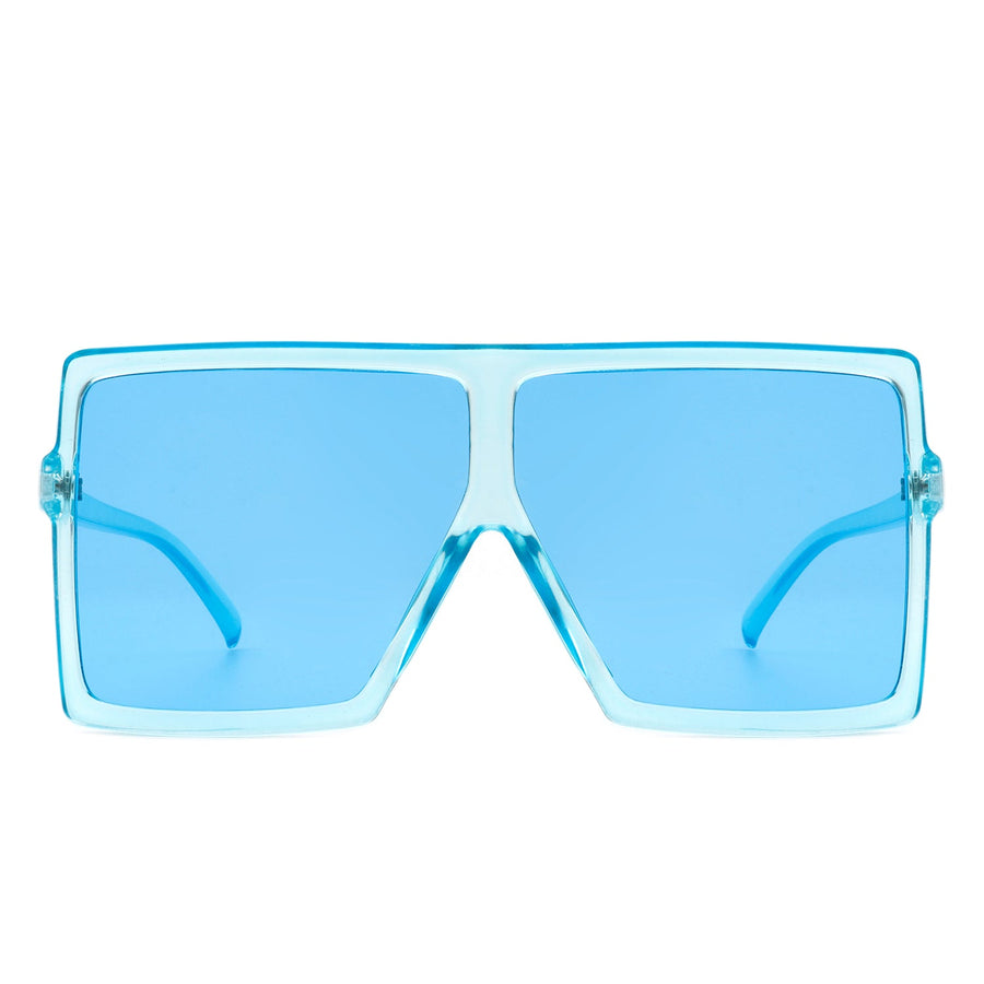 Amarylla- Square Oversized Flat Top Sunglasses- 6 Colors