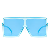 Amarylla- Square Oversized Flat Top Sunglasses- 6 Colors