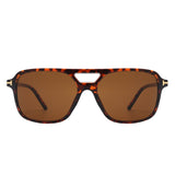Skyhavoc Retro Square Brow-Bar Aviator Sunglasses- 6 Colors