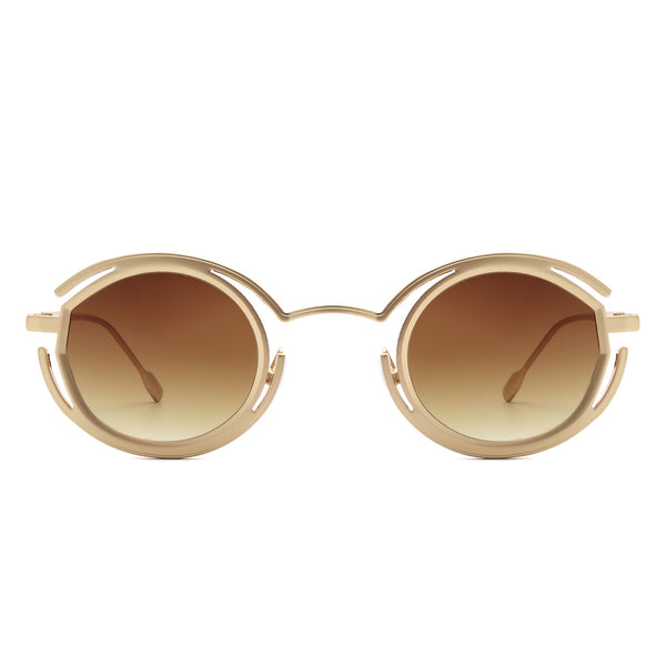 Moonmist - Futuristic Geometric Round Fashion Sunglasses