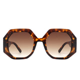 Diamorex Retro Polygon Round Fashion Sunglasses- 6 Colors