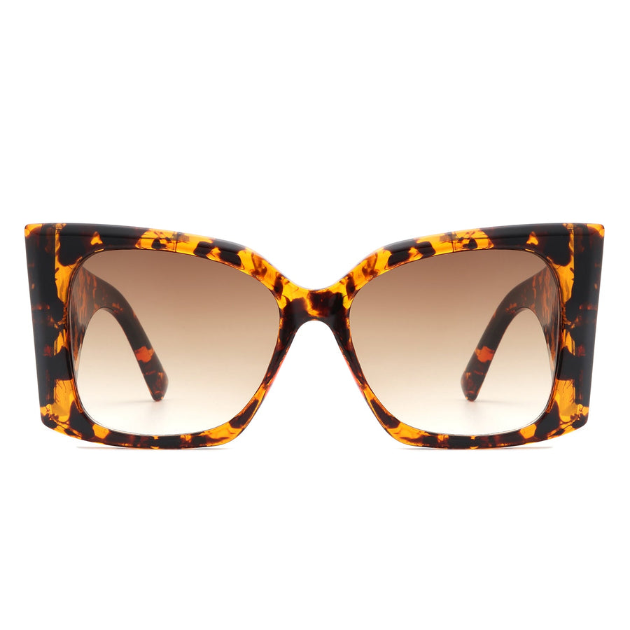 Skydusts - Oversize Square Chunky Fashion Large Women Sunglasses