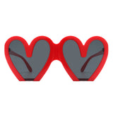 Skylette Heart Shaped Oversized Sunglasses- 7 Colors