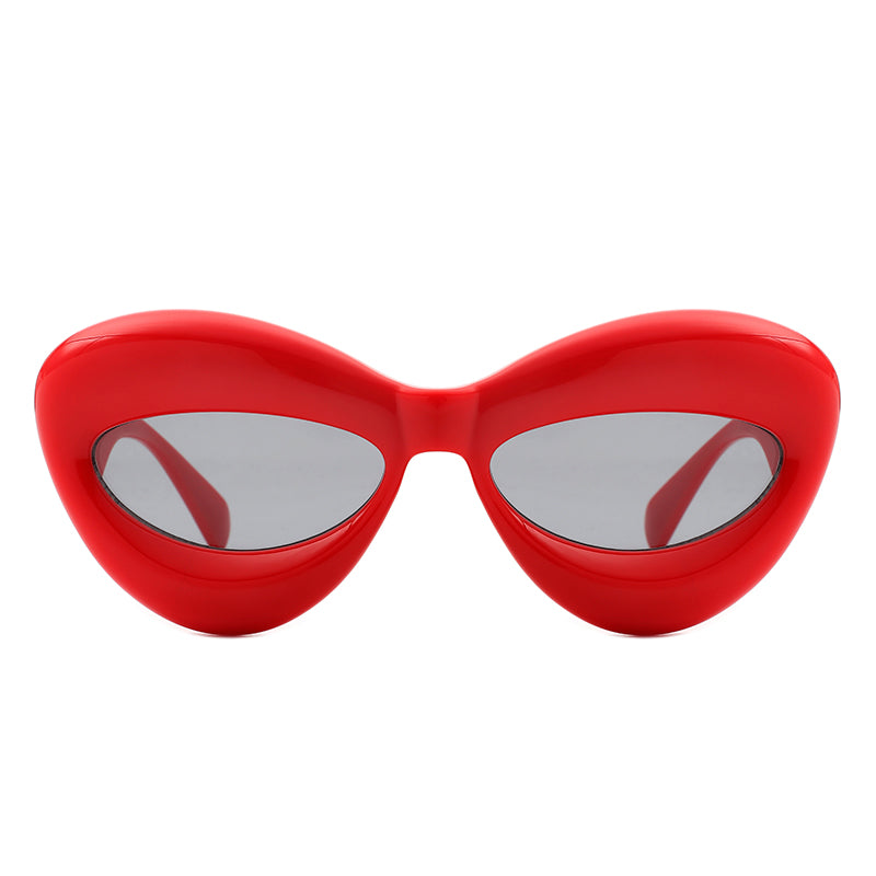 Vexa Thick Oversized Lip-Shaped Sunglasses- 7 Colors