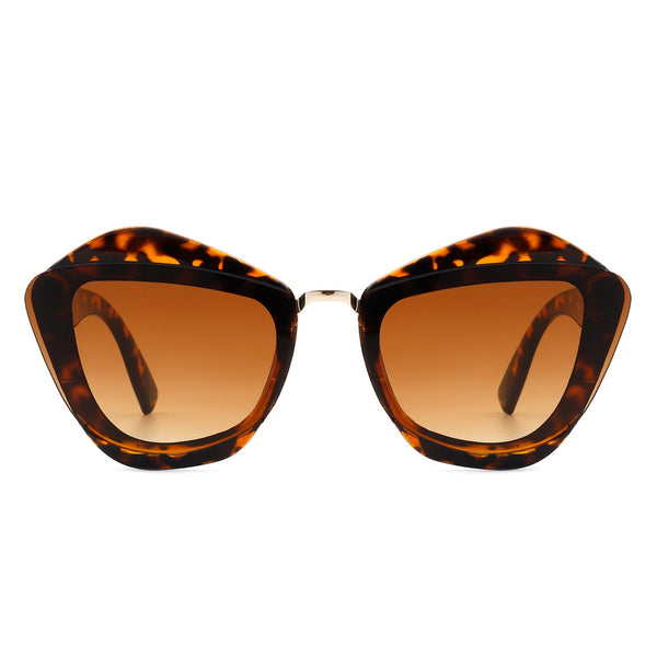 Infernia - Women Square Fashion Irregular Cat Eye Sunglasses