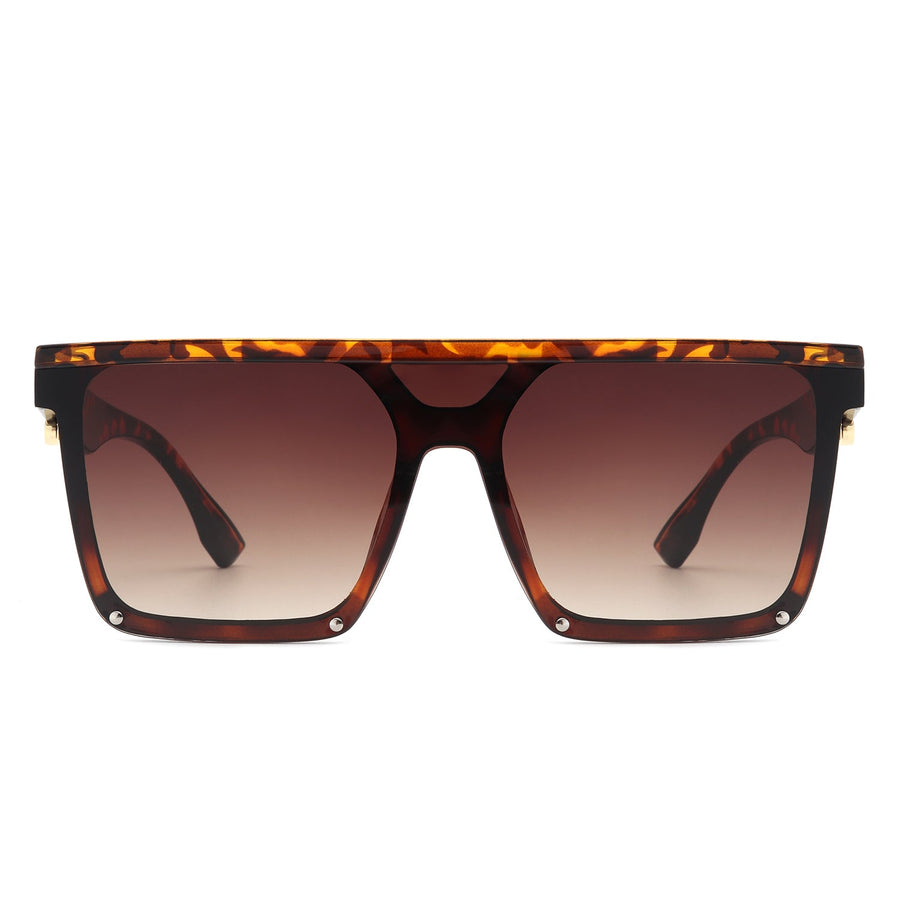 Sunquest Oversized Square Flat Top Sunglasses- 6 Colors