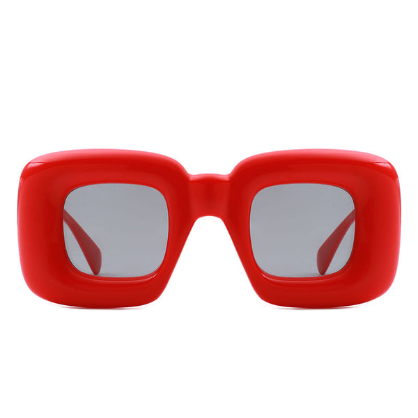 Rayne - Oversized Chunky Square Thick Frame Sunglasses