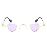 Zyral Metal Heart Shaped Tinted Mini Color Pop Sunglasses- 6 Colors