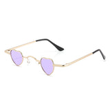 Zyral Metal Heart Shaped Tinted Mini Color Pop Sunglasses- 6 Colors