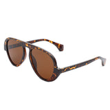 Twinklez Futuristic Chunky Aviator Fashion Sunglasses- 7 Colors
