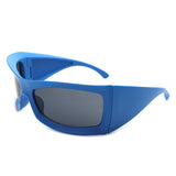 Skytalon Retro Square Chunky Wrap-Around Sunglasses- 6 Colors