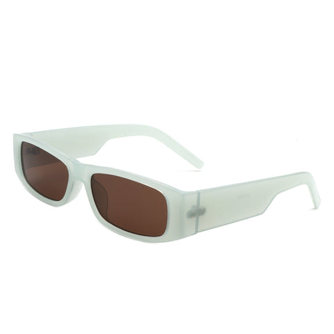 Skyrider - Retro Rectangle Narrow Square Slim Sunglasses
