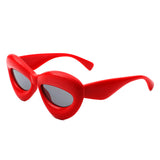 Vexa Thick Oversized Lip-Shaped Sunglasses- 7 Colors