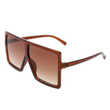 Zenithia - Square Oversized Flat Top Sunglasses- 9 Colors
