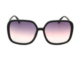 OPELIKA | Square Oversized Fashion Sunglasses- Brown & Gold