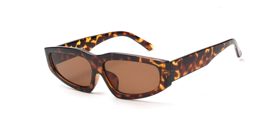 Odessa | Retro Thick Rectangle Sunglasses- 4 Colors