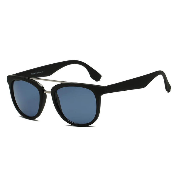 BENTON | Classic Round Brow-Bar Fashion Sunglasses