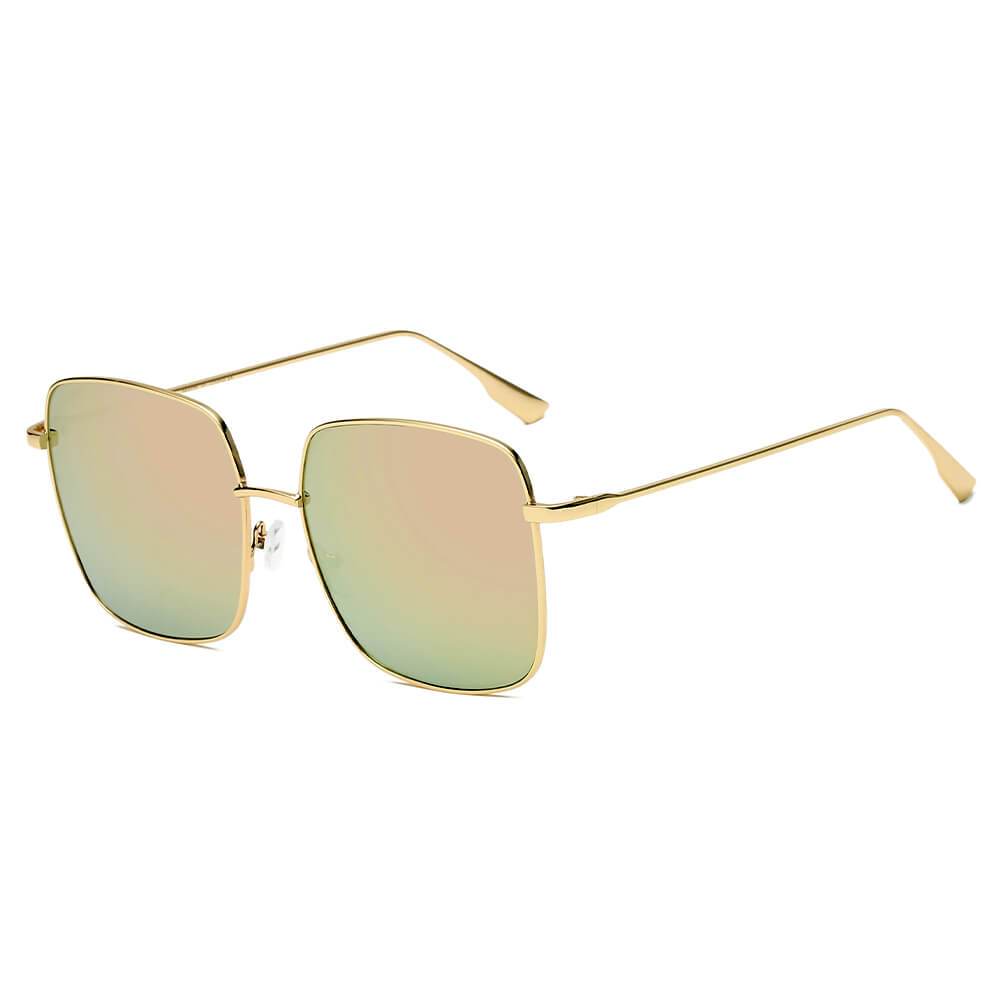 ENOCH | Metal Flat Lens Square Sunglasses- 2 Colors