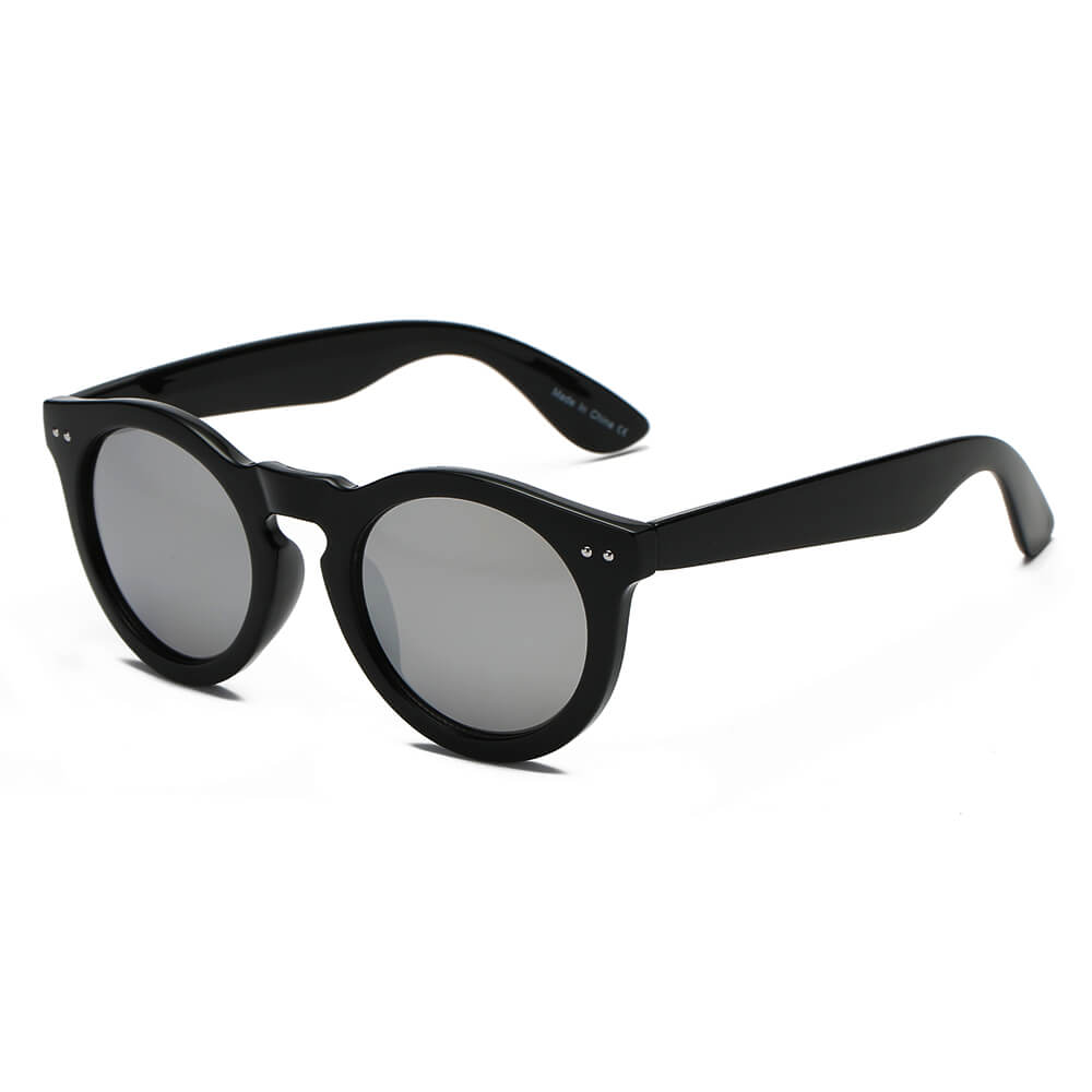 BALA | Retro Round Fashion Circle Sunglasses- Gray