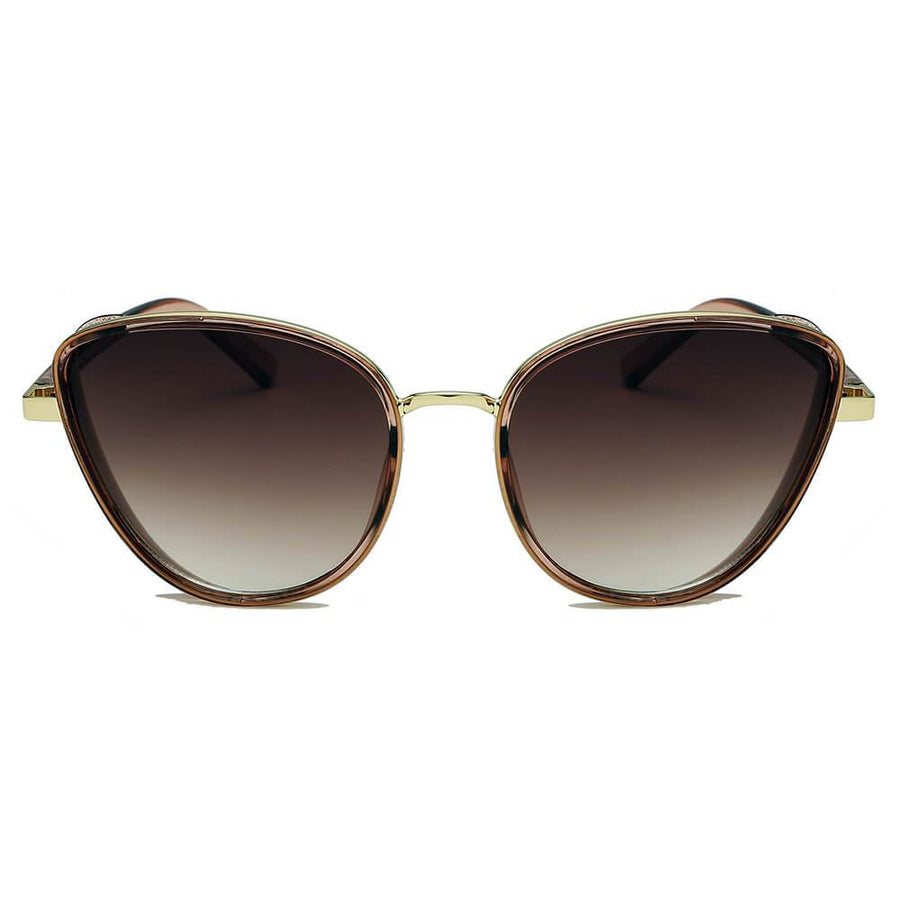 NARVA | Women Sleek Glitter Glamour Cat Eye Feline Fashion Sunglasses