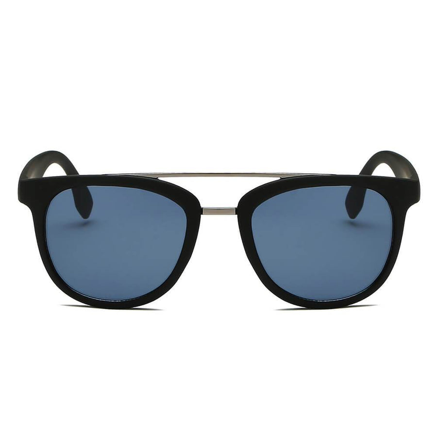 BENTON | Classic Round Brow-Bar Fashion Sunglasses