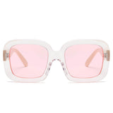 CLEMSON | Women Retro Trendy Vintage Bold Square Oversize Sunglasses