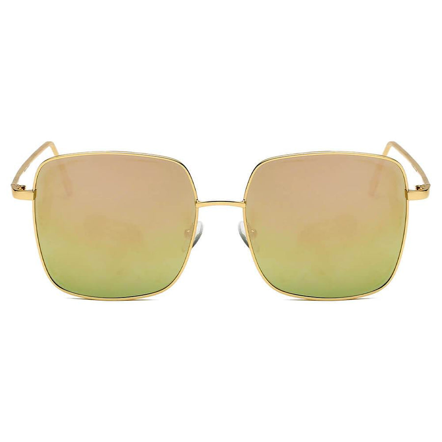 ENOCH | Metal Flat Lens Square Sunglasses- 2 Colors