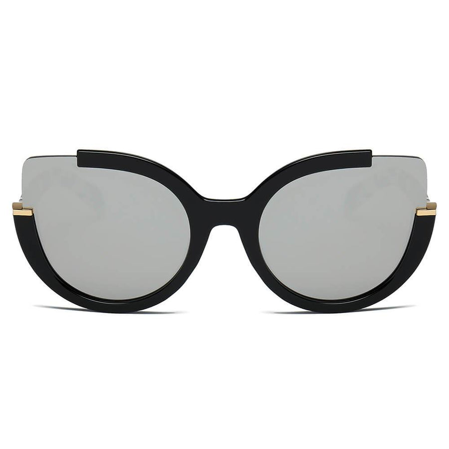 LENOX | Women Cut Out Round Cat Eye Fashion Style Vogue Sunglasses