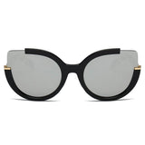 LENOX | Women Cut Out Round Cat Eye Fashion Style Vogue Sunglasses