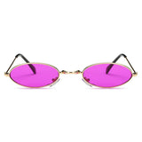 LANSING | True Retro Vintage Slim Metal Oval Sunglasses
