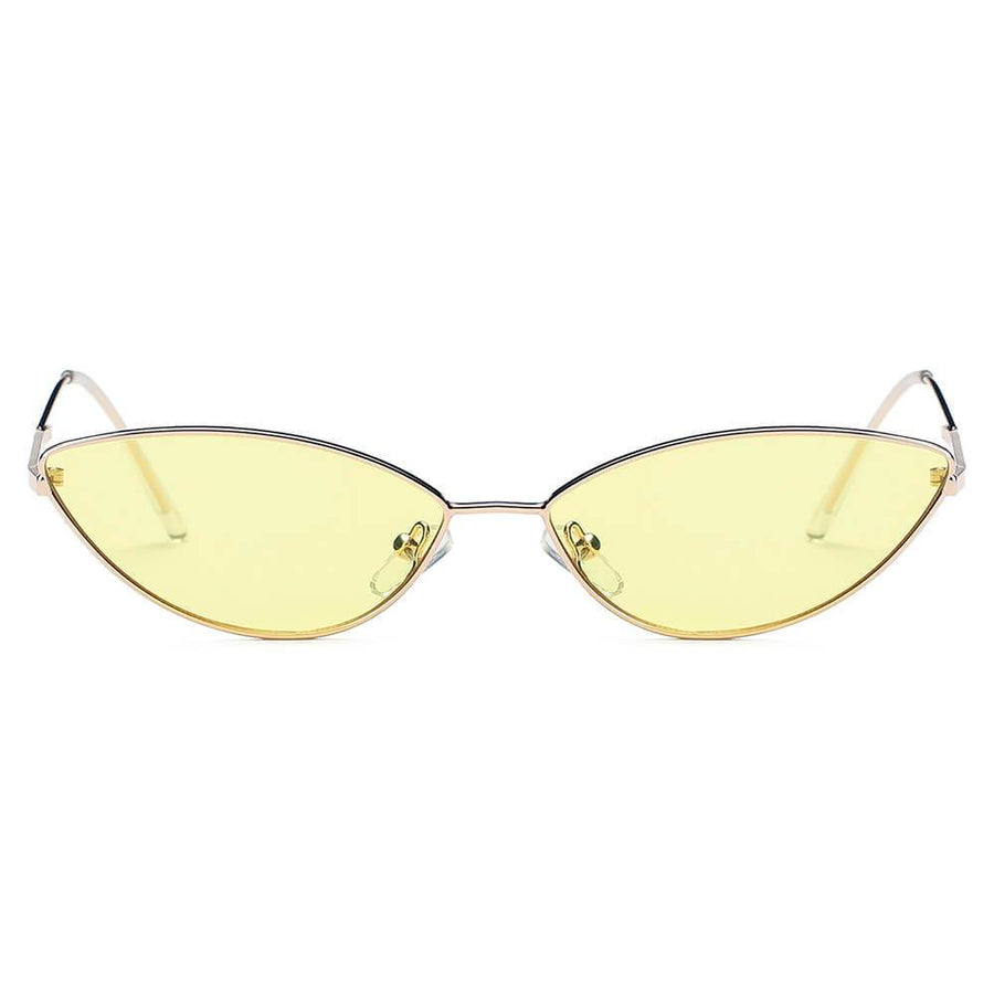 FLINT | Small True Retro Vintage Slim Metal Sunglasses