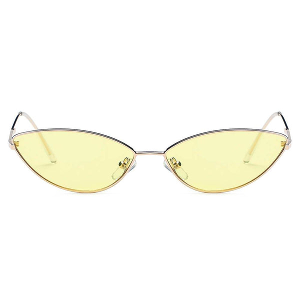 FLINT | Small True Retro Vintage Slim Metal Sunglasses