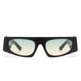 Starisle - Rectangle Chic Oval Lens Slim Sunglasses- 7 Colors