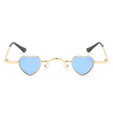Zyral Metal Heart Shaped Tinted Mini Color Pop Sunglasses- 6 Colors