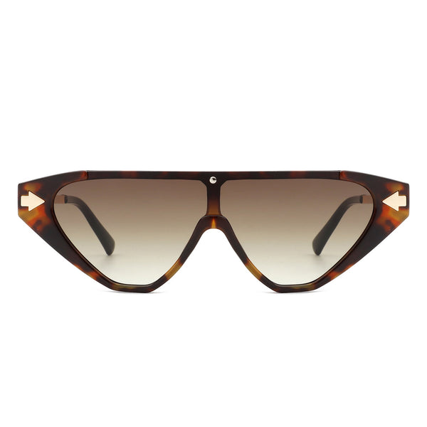 Zedillia - Triangle Mod Irregular Fashion Vintage Geometric Retro Sunglasses